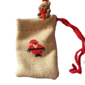 Festive Bird Toy with Santa Design